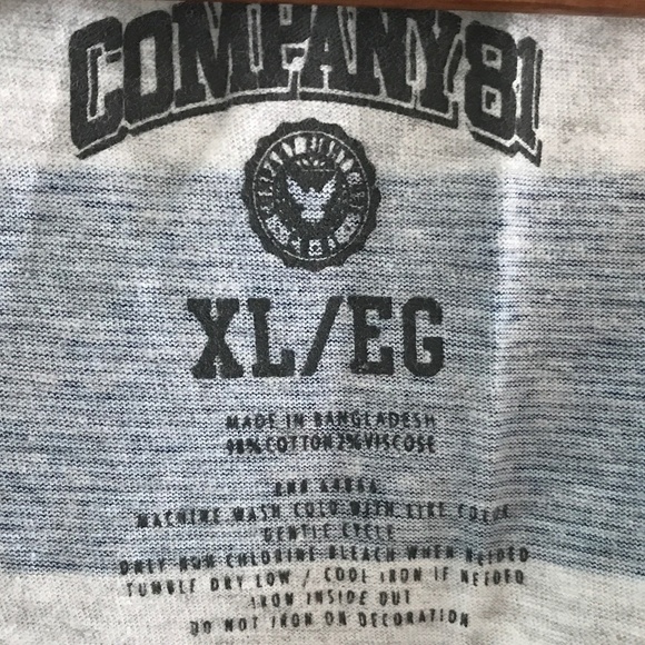 Company 81 Men’s Tank Top Stripes Beach Blue Neon Yellow Size XL - Picture 3 of 4